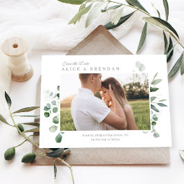 Reizvolle Grüne Hochzeit Save The Date Karte