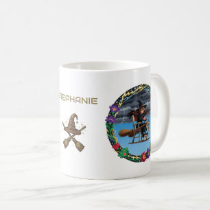 Reizvolle Hexenpilotin Kaffeetasse