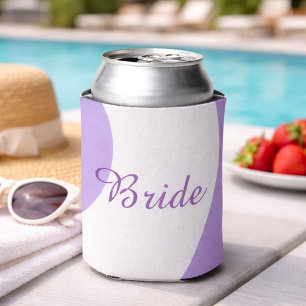 Reizvolle Lavendel- und Weiße Braut Dosenkühler