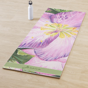 Reizvolle Lavendelblüten mit berühmtem Ashtanga-Zi Yogamatte
