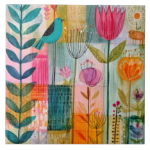 Reizvolle Patchwork Blaumeisenwiese