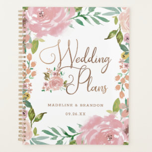 Reizvolle Rose Vintage Staubrosa Hochzeitspläne Planer