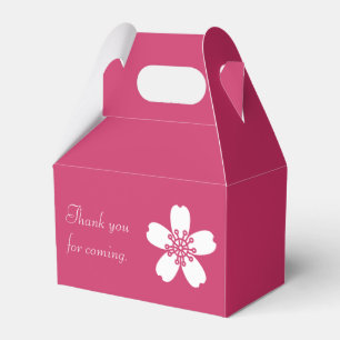 Reizvolle Sakura in Himbeer-Geschenkbox Geschenkschachtel