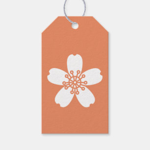 Reizvolle Sakura in Korallen Geschenkanhänger