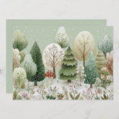 Reizvolle Winterlandschaft Weihnachten (Vorne/Hinten)