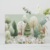 Reizvolle Winterlandschaft Weihnachten (Stehend Vorderseite)