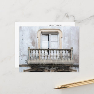 Reizvoller Balkon in Portugal Postkarte