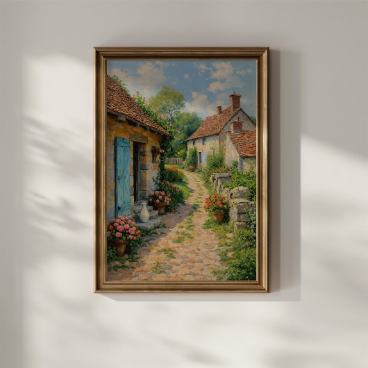 Reizvoller Dorfhausweg Poster