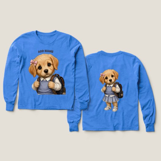 reizvoller Labrador Weibchen Welpe (Design Vorder- & Rückseite)