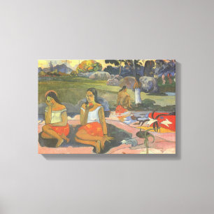 Reizvoller Schlummer von Paul Gauguin, Vintage Art Leinwanddruck