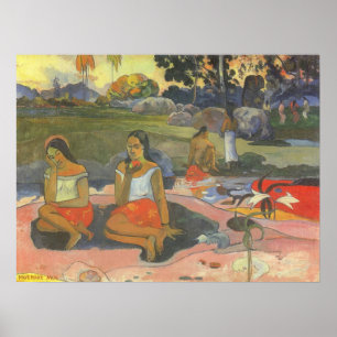 Reizvoller Schlummer von Paul Gauguin, Vintage Art Poster