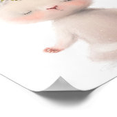 Reizvoller Wasserfarben-Hasen-Meditationsdruck | W Poster (Ecke)