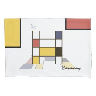 Reizvolles neoplastizistisches Kunstmonogramm. Buc Kissenbezug