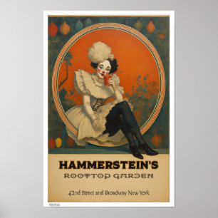 REIZVOLLES VINTAGE-THEATERPROGRAMM POSTER