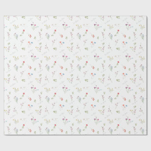 Reizvolles Wasserfarben-Blumen-Verpackungspapier Geschenkpapier