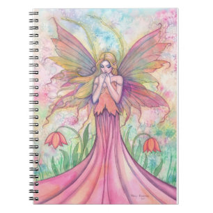 Reizvolles Wildblumen-Feennotebook Notizblock