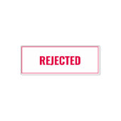 Rejected Business Text Template Permastempel (Design)