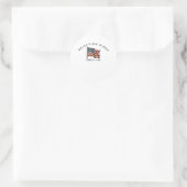 Rejecting Kings Since 1776 America Style Runder Aufkleber (Tasche)