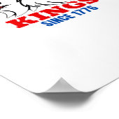 Rejecting Kings Since 1776 Classic Creative Design Poster (Ecke)