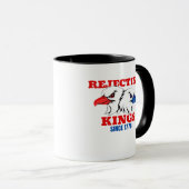 Rejecting Kings Since 1776 Classic Creative Design Tasse (VorderseiteRechts)