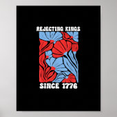 Rejecting Kings Since 1776 No Kings In America Des Poster (Vorne)