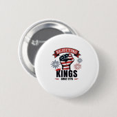 Rejecting Kings Since 1776 Patriotic Aesthetic Button (Vorne & Hinten)
