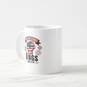 Rejecting Kings Since 1776 Patriotic Aesthetic Kaffeetasse (Vorderseite Links)