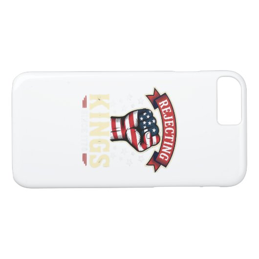 Rejecting Kings Since 1776 Patriotic American Inde Case-Mate iPhone Hülle (Rückseite (Horizontal))