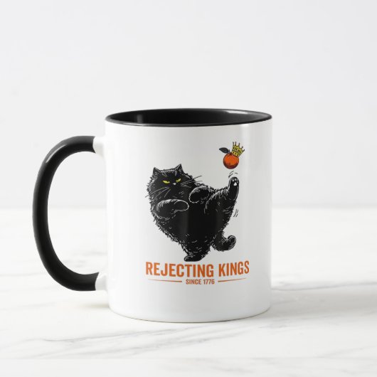 Rejecting Kings Since 1776 Patriotic USA Flag Tasse (Links)