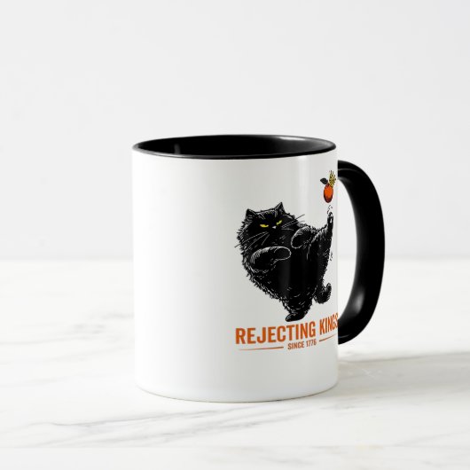 Rejecting Kings Since 1776 Patriotic USA Flag Tasse (VorderseiteRechts)