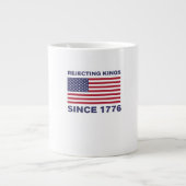 Rejecting Kings Since 1776 Protest Classic Bold St Jumbo-Tasse (Vorderseite)