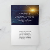 REJOICE Christmas Nativity Feiertagskarte (Innenseite)