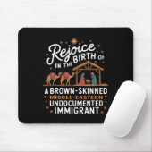 Rejoice In The Birth Of A Brown Skinned Christmas  Mousepad (Mit Mouse)
