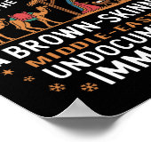 Rejoice In The Birth Of A Brown Skinned Christmas  Poster (Ecke)