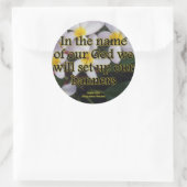 Rejoice Psalm 20-4 Condensed Runder Aufkleber (Tasche)