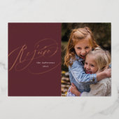 Rejoice Religious Foil Folien Feiertagskarte (Vorderseite)