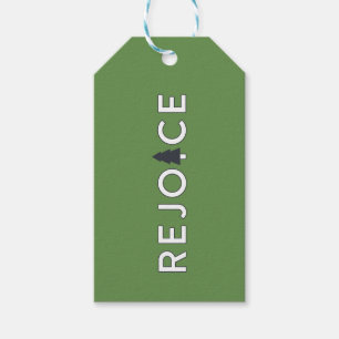 Rejoice Tree Gift Tag Geschenkanhänger