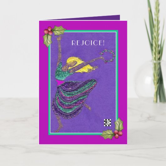 Rejoyce Dancer Weihnachtskarte Karte (Vorderseite)