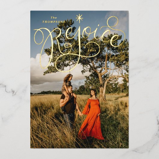 Rejoyhand Letting Folien Feiertagskarte (Vorderseite)