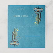 Reklametafel-Unterschrift Platzkarte (Außenseite Aufgefaltet)