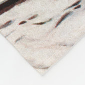 Reklametafeln im Winter von Stevan Dohanos Fleecedecke (Ecke)