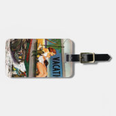 Reklametafeln im Winter von Stevan Dohanos Gepäckanhänger (Vorderseite horizontal)