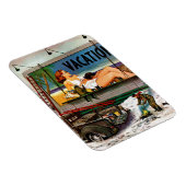 Reklametafeln im Winter von Stevan Dohanos Magnet (Rechte Seite)