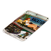 Reklametafeln im Winter von Stevan Dohanos Magnet (Linke Seite)