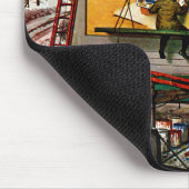 Reklametafeln im Winter von Stevan Dohanos Mousepad (Ecke)