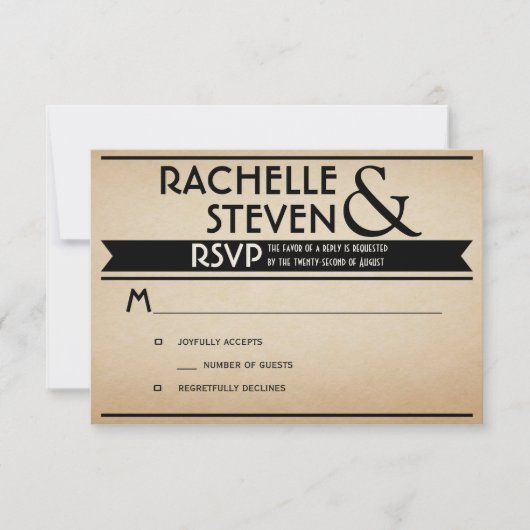 Reklboard Wedding RSVP (Vorderseite)