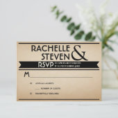 Reklboard Wedding RSVP (Stehend Vorderseite)