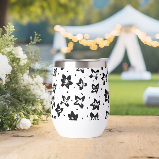 Rekonstruiertes Blumenmuster - Achromatische Goth (Hochzeit)