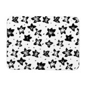 Rekonstruiertes Blumenmuster - Achromatische Goth Magnet (Horizontal)