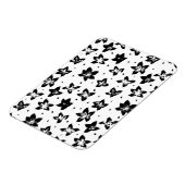 Rekonstruiertes Blumenmuster - Achromatische Goth Magnet (Linke Seite)